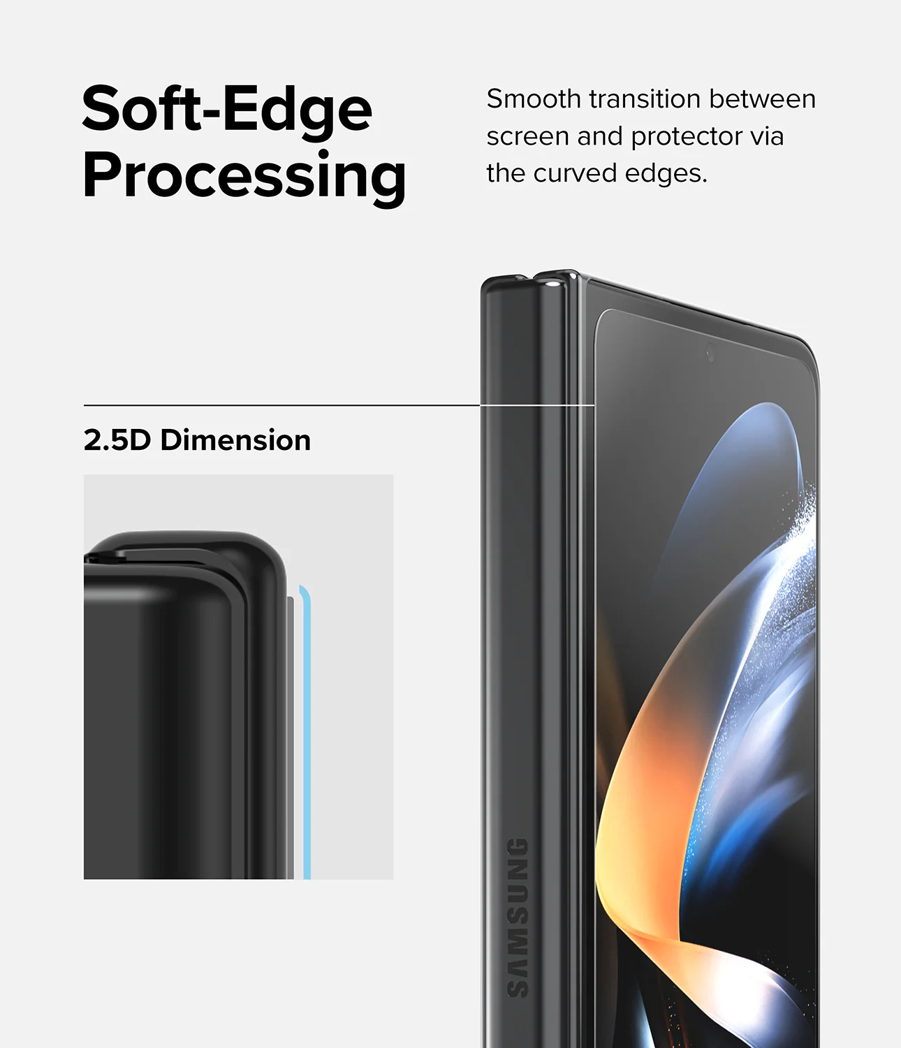 Galaxy Z Fold 4 Screen Protector | Cover Display Glass - Image 9