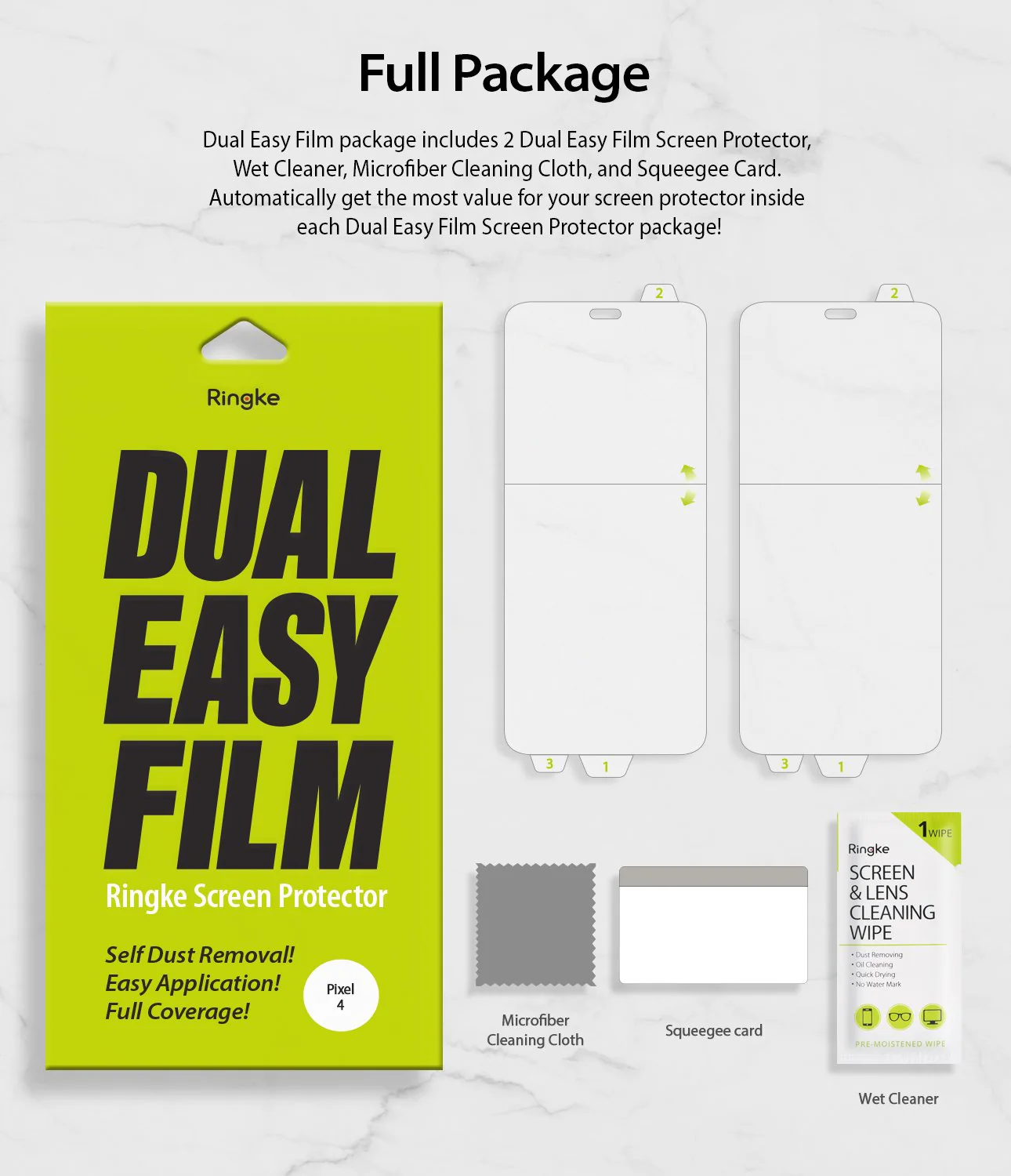 Google Pixel 4 Screen Protector | Dual Easy Film - Image 12