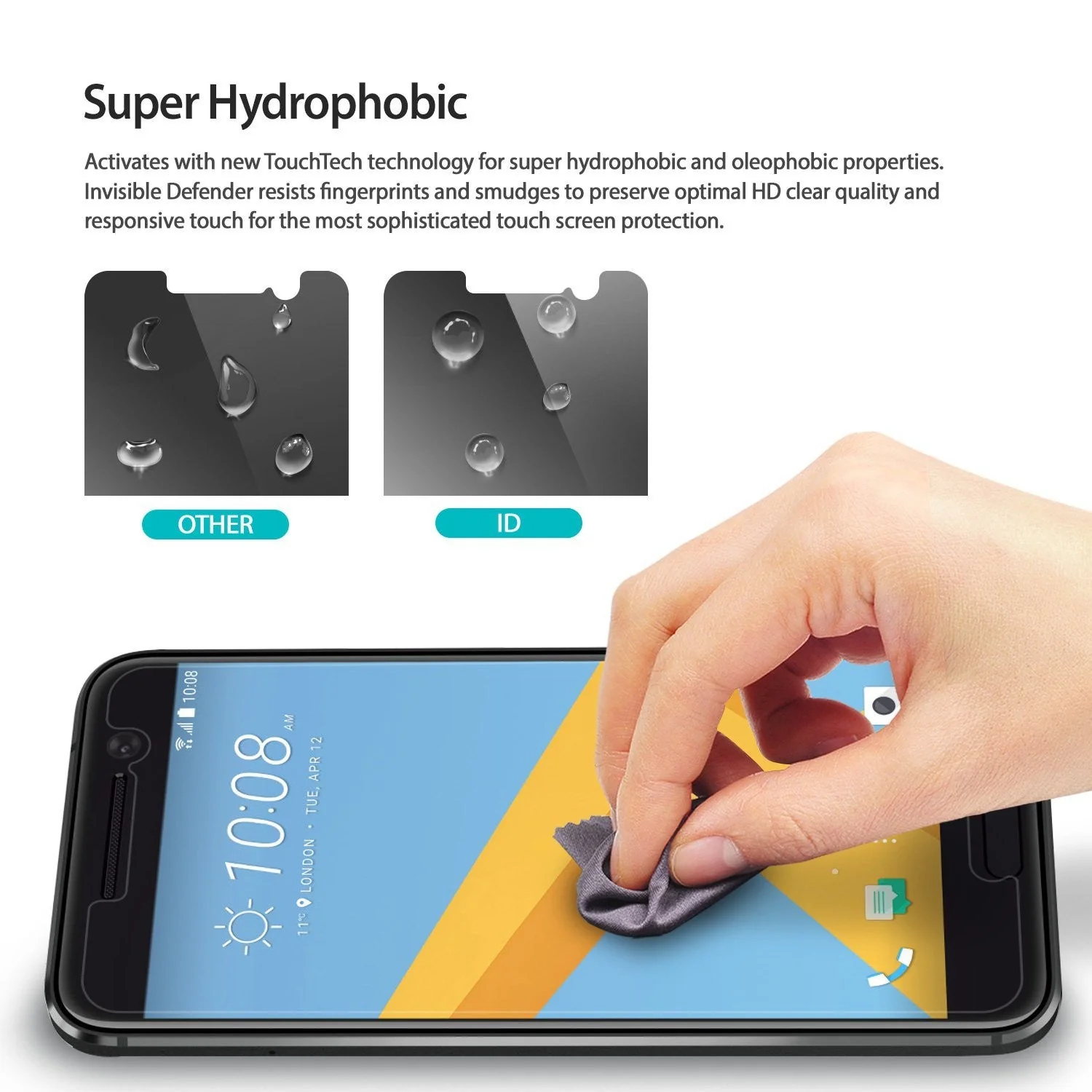 HTC 10 Screen Protector | Invisible Defender - Image 6
