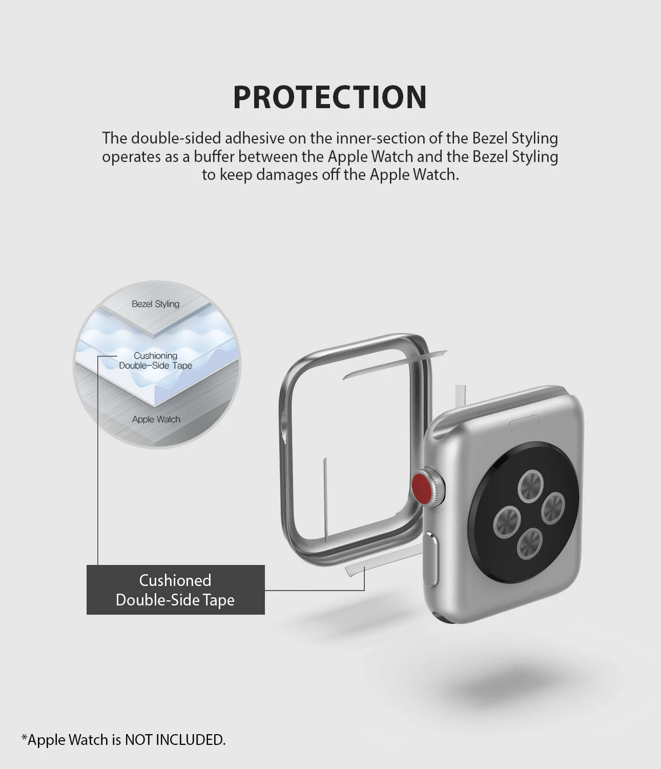 Apple Watch Series 3 / 2 / 1 (38mm) | Premium Bezel Styling H - Image 3