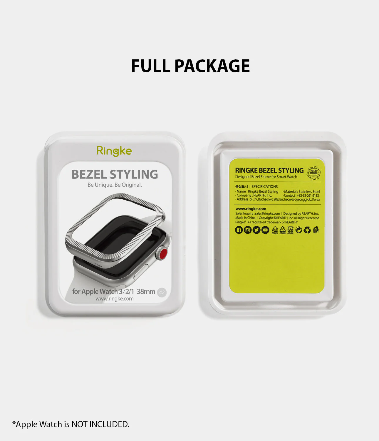 Apple Watch Series 3 / 2 / 1 (38mm) | Premium Bezel Styling O - Image 11
