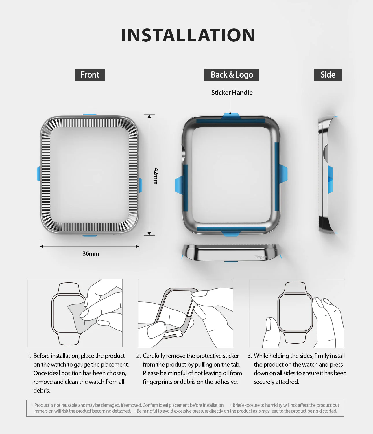 Apple Watch Series 3 / 2 / 1 (42mm) | Premium Bezel Styling O - Image 11