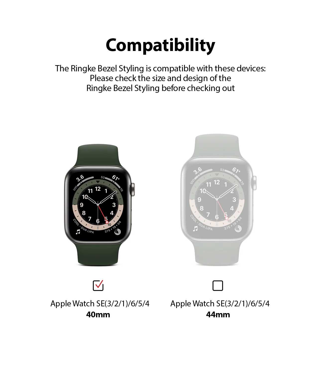 Apple Watch Series 6 / 5 / 4 / SE (40mm) | Bezel Styling - Image 132