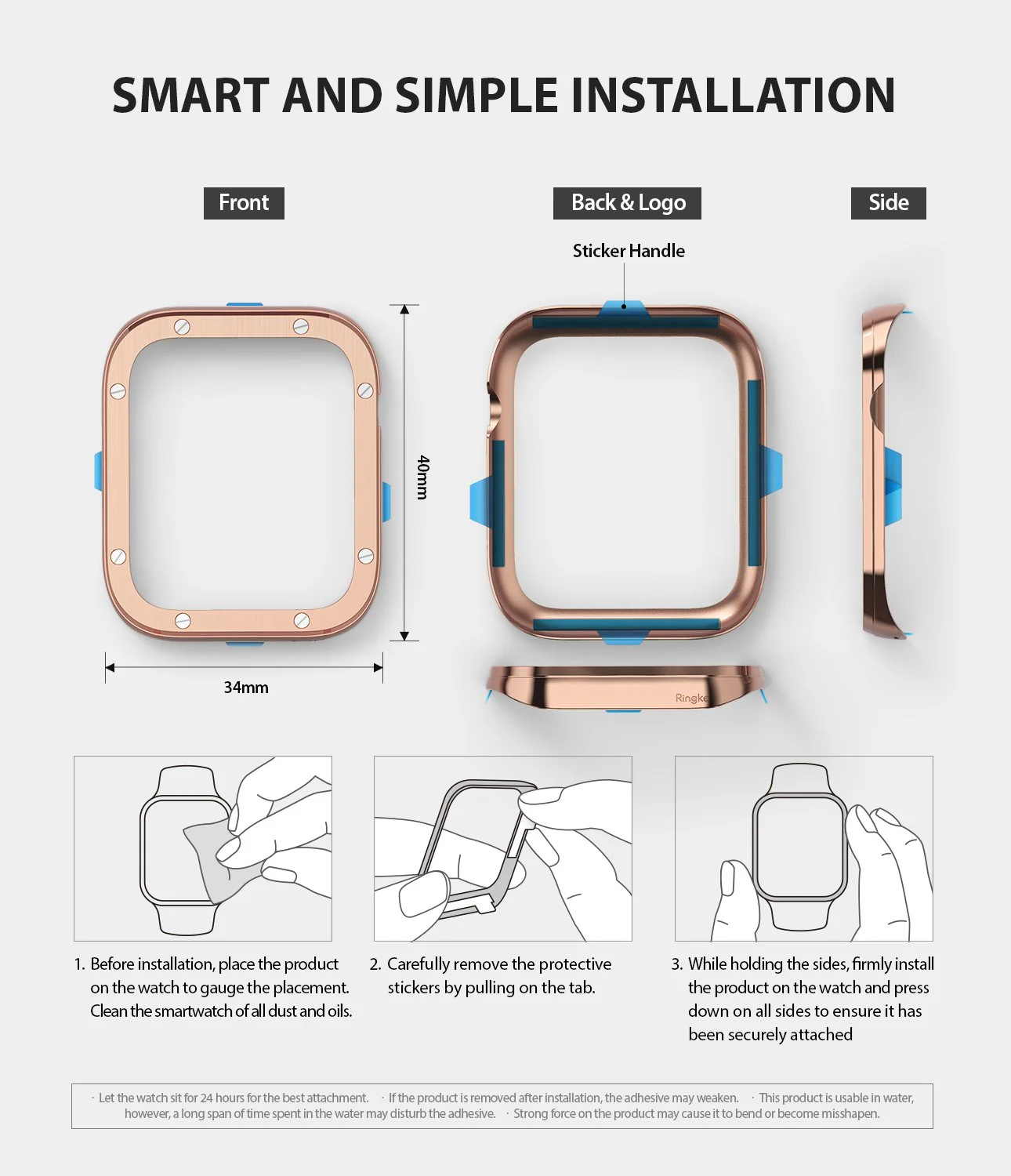 Apple Watch Series 6 / 5 / 4 / SE (40mm) | Premium Bezel Styling H - Image 10