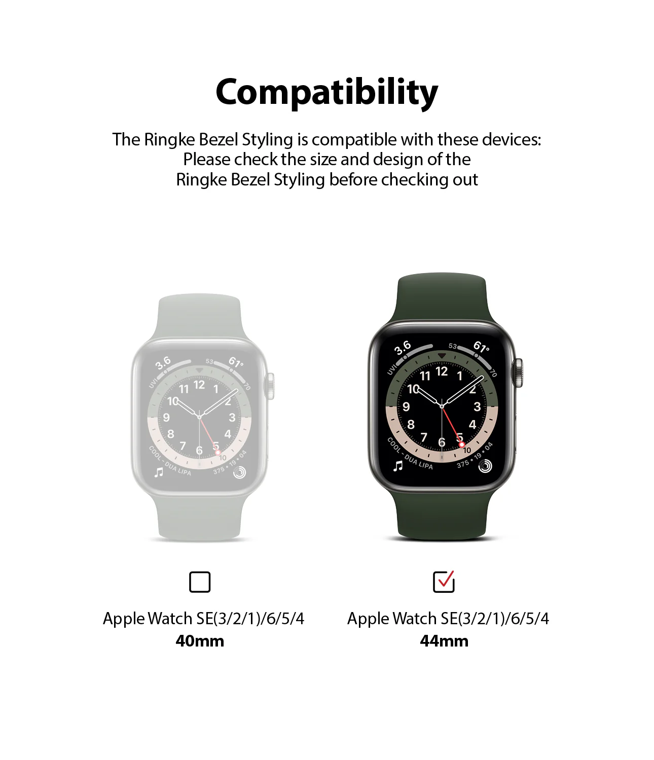 Apple Watch Series 6 / 5 / 4 / SE (44mm) | Bezel Styling - Image 132