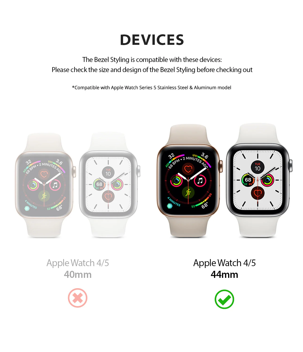 Apple Watch Series 6 / 5 / 4 / SE (44mm) | Bezel Styling - Image 3