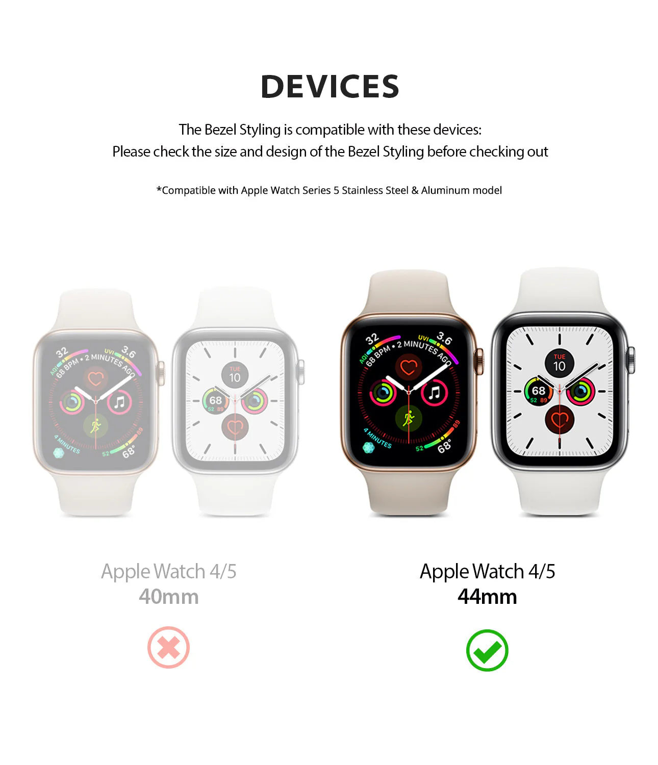 Apple Watch Series 6 / 5 / 4 / SE (44mm) | Bezel Styling - Image 94